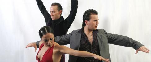 Olga Pericet, Manuel Linan, Marco Flores in En Sus 13. Photo: Flamenco Birmingham