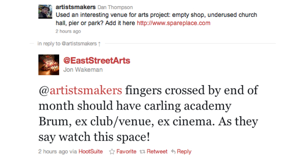 EastStreetArts tweet