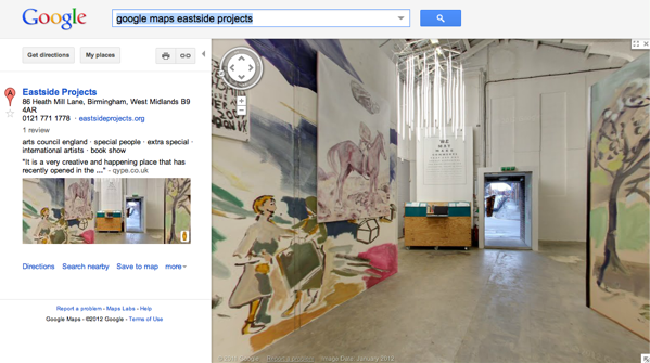 Eastside Projects on Google Maps