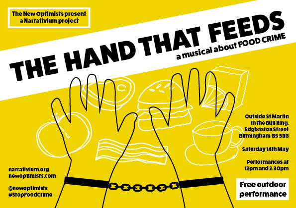 The Hand That Feeds - A5 Flyer Design WEB