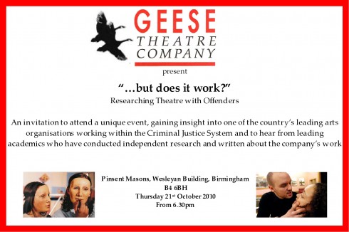 geese theatre event